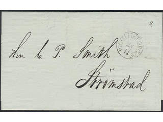 Sweden. O county. GÖTHEBORG 23.11.1830, arc postmark. Type 1 on cover sent to Strömstad. …