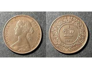 Kanada - Nova Scotia 1 cent 1864, AU