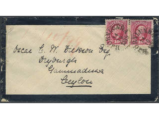 Sweden. Facit 54 on cover, 2×10 öre on cover (somewhat worn) sent form BJÖRNLUNDA …