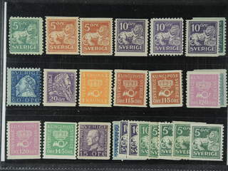 Sweden. ★★ 1920–36. All different, small coilstamps e.g. F 140Ccx, 142Acx, 142Ecxz, …