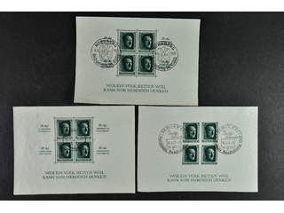 Germany Reich. Used 1937. Souv.sheets 7 - 11. Mostly good quality. Mi € 326 (5)