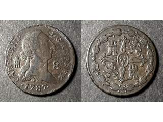 Spanien Carlos III (1759-1788) 8 maravedis 1787, XF