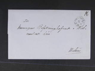 Sweden. U county. KÖPING 25.9.1854, arc postmark. Type 2 on beautiful cover sent to …
