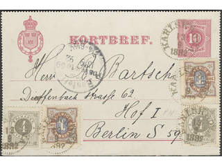 Sweden. Postal stationery, letter card Facit kB4a, 42e, 61 , Letter card 10 öre …