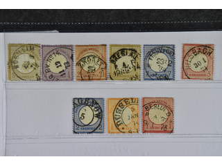 Germany Reich. Used 1872. All different, e.g. Mi 6, 16, 21-22, 26. Mostly good quality. …