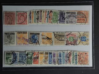 Denmark. Used 1871–1953. Back of the book: All different, e.g. Tj2, Tj14, L1-9, L14-15, …