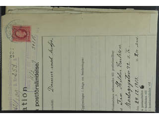 Sweden. Facit 54 cover , 10 öre on complaint regarding a missing LOCAL parcel sent …