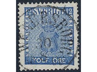 Sweden, Sverige, Sverige, Sverige. Facit 9c2 used, 12 öre blue. Superb cancellation …