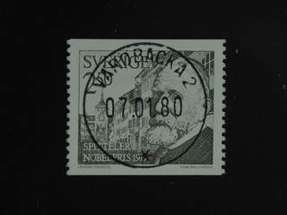 Sweden. Facit 1112 used , 1979 Nobel prize 1919 2.50 Kr olive-green. EXCELLENT …