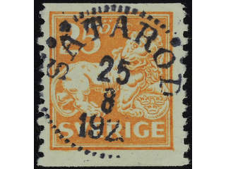 Sweden. Facit 147 used , 25 öre orange. EXCELLENT cancellation SÄTARÖD 25.8.192x.