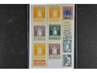 Denmark Greenland. ★ 1915–45. All different, e.g. P 8(thin), P 11, P13, P15-16, P18, F …