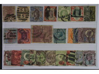 Britain. Used 1873-1902. All different, e.g. Mi 40, 47, 95-97, 101, 112-13, 115, 139. …
