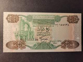Libya 1/4 dinar 1984, UNC