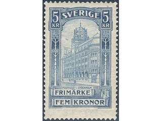 Sweden. Facit 65 ★★ , 1903 General Post Office 5 Kr blue (1). Very fine. SEK 5000