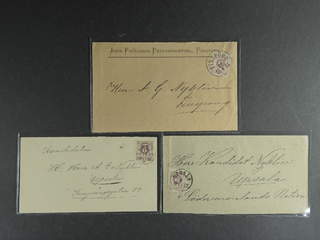 Sweden. Facit 31 cover , 6 öre on three local covers sent from FINSPONG and UPSALA, …