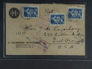 Sweden. Facit 236 cover , 3x25 öre on registered cover sent from STOCKHOLM 6.11.32 to …