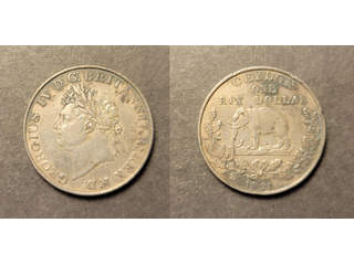 Ceylon George IV (1820-1830) 1 rixdollar 1821, VF