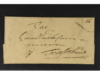 Sweden. A county. STOCKHOLM, ribbon postmark. Type 2 on letter dated "14 Novemb: 1740" …