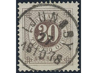 Sweden, Sverige, Sverige, Sverige. Facit 35a used, 30 öre brown. Superb cancellation …