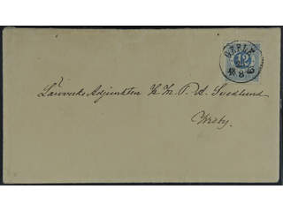 Sweden. Facit 21j cover , 12 öre pale blue on cover with EXCELLENT cancellation GEFLE …