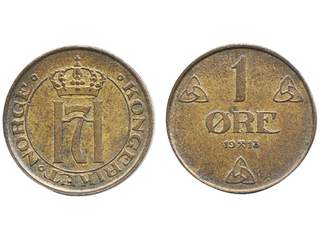 Coins, Norway. Haakon VII, NM 226, 1 øre 1913. 01/0.