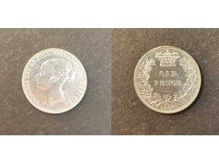 Great Britain Queen Victoria (1837-1901) 6 pence 1878, AU/UNC