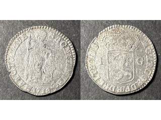 Nederländerna - Overijssel 1 gulden 1718, AU