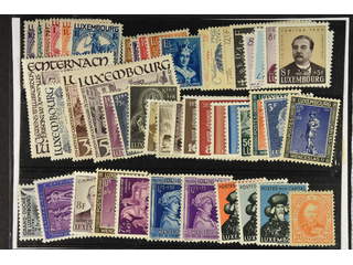 Luxembourg. ★ 1891–1953. All different, e.g. Mi 252–56, 259–64, 312–14, 336–38, 422, …