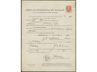 Sweden, Sverige, Sverige, Sverige. Facit 57 on cover, 25 öre on Form No. 131 for …