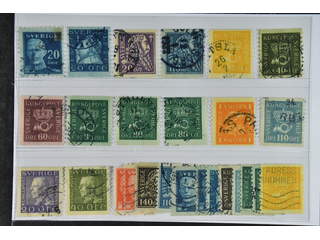 Sweden. Used 1920–36. All different, e.g. F 151Cbz, 152Acx, 153, 154bz, 156cxz, 159bz, …