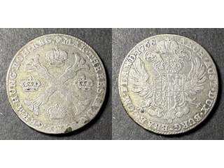 Österrikiska Nederländerna Maria Theresia (1740-1780) 1 kronentaler 1768, F-VF