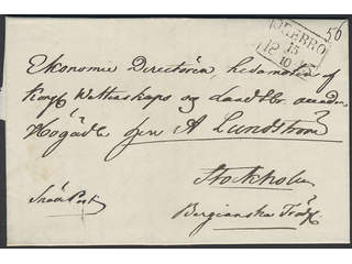 Sweden. General mail. Cover with notation "Snällpost" (express mail, P: +600:-). Sent …