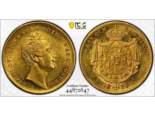 Sverige Oscar I (1844-1859) 1 dukat 1858, 01/0 PCGS MS 62