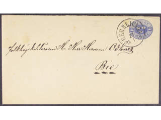 Sweden. Postal stationery, stamped envelope Facit Fk1IIId , Stamped envelope 12 öre type …