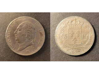 France Louis XVIII (1814-1824) 5 francs 1822, AU