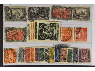 Germany Reich. Used 1900–22. All different, e.g. Mi 65(signed Jaschke), 80-81, 96-97, …