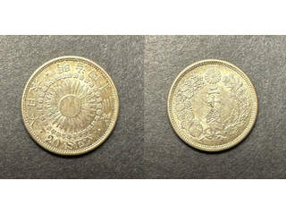 Japan Mutsuhito (1867-1912) 20 sen 1910 (Meiji 43), UNC