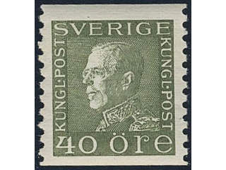 Sweden, Sverige, Sverige, Sverige. Facit 190 ★★, 40 öre olive-green type II vertical …