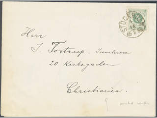 Sweden. Facit 30 cover, 5 öre on printed matter sent from STOCKHOLM 16.8.1885 to Norway.