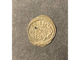 Tyskland 1 pfennig 1680, UNC
