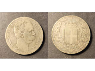 Italy Umberto I (1878-1900) 5 lire 1879 R, VF