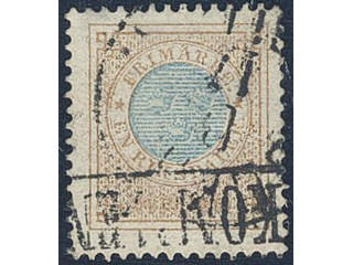 Sweden. Facit 37 used , 1 Riksdaler brown/blue. Cancelled STOCKHOLM C 17.11.18xx and …