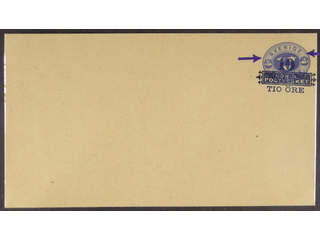 Sweden. Postal stationery, Stamped envelope, Facit Fk4IIIc v, Stamped envelope 10/12 öre …