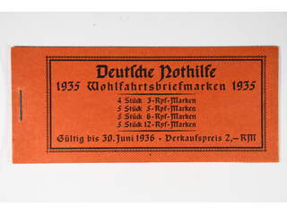Germany Reich. Booklet Michel MH41 ★★ , 1935 Charity - folk costumes 2,- RM. EUR 180