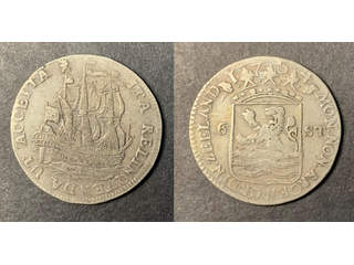 Nederländerna Zeeland 6 stuivers (scheepjesschelling) 1754, VF