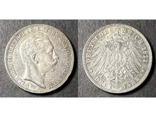 Tyskland - Preussen Wilhelm II (1888-1918) 5 mark 1912 A, AU