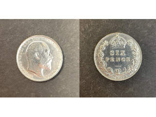 Great Britain Edward VII (1901-1910) 6 pence 1905, AU