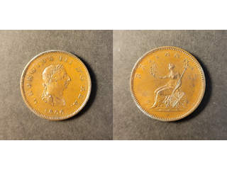 Storbritannien George III (1760-1820) 1/2 penny 1806, UNC