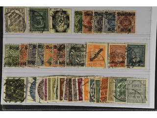 Germany Reich. Used 1903–38. Officals, All different, e.g. Mi 9, 23, 51, 52-56, 57-64, …