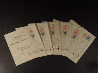 Sweden. Facit 43, 46, D county. GNESTA 1888. 5+20 öre as combination on ten money …
